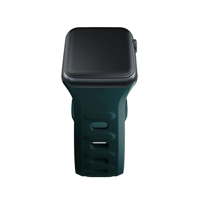 3MK Silicone Watch Strap for Apple Watch 4/5/6/7/8/9/SE/Ultra 42/44/45/49mm green/evergreen