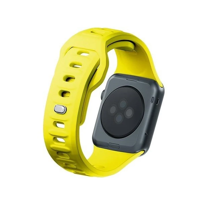 3MK Silicone Watch Strap for Apple Watch 4/5/6/7/SE/8/9/10 40/41/42mm yellow