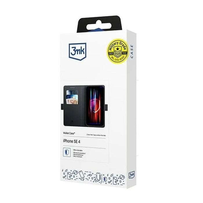 3MK Wallet Case Apple iPhone 17e / 16e black