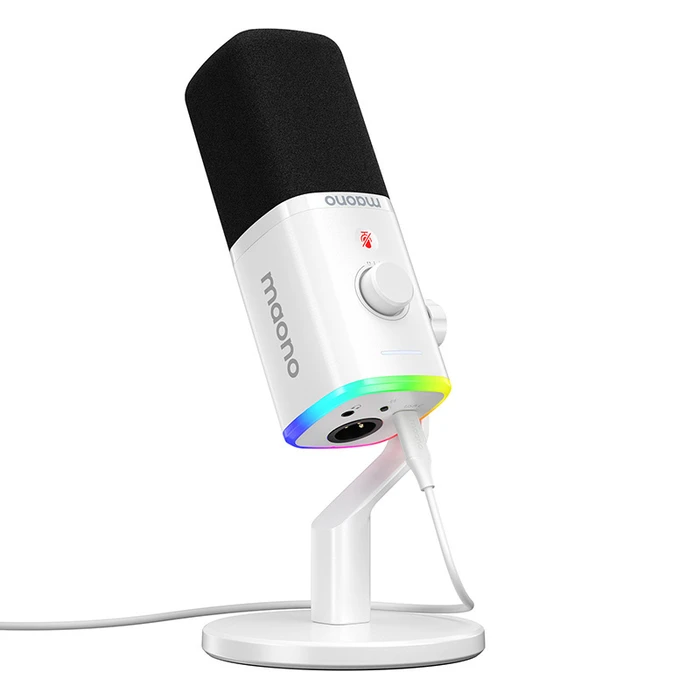 Maono PD100X Dynamic XLR/USB Desktop Microphone - White