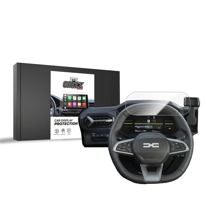 Ceramic GrizzGlass CarDisplay Protection Dacia Duster Virtual Cockpit (2024-2026)