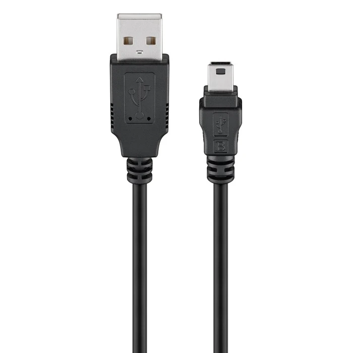 Καλώδιο USB Goobay 2.0 σε USB Mini 50769, Copper, 5M, Μαύρο