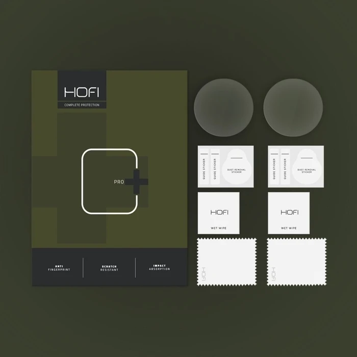 Hofi Glass Pro+ Samsung Galaxy Watch 4 / 5 / 6 / 7 / FE 40mm Clear [2 PACK]