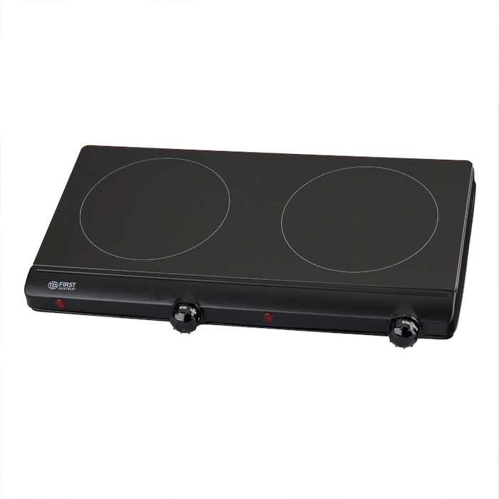 Επιτραπέζια Εστία First Austria FA-5096-9 Διπλή υπέρυθρη γυάλινη κεραμική 2500W