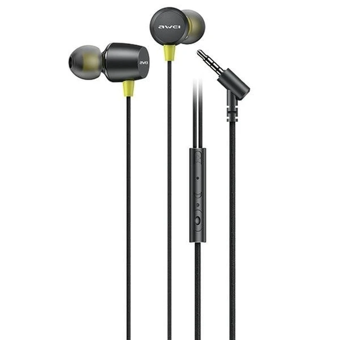 AWEI L5 headphones 3.5mm jack black