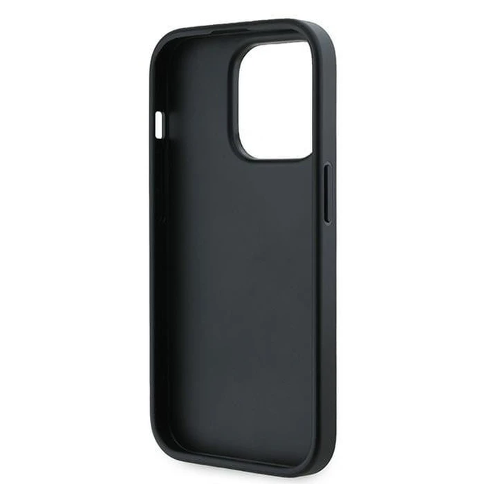 Karl Lagerfeld KLHCP14LPQDSMGK Apple iPhone 14 Pro hardcase Diagonal Quilted Script black