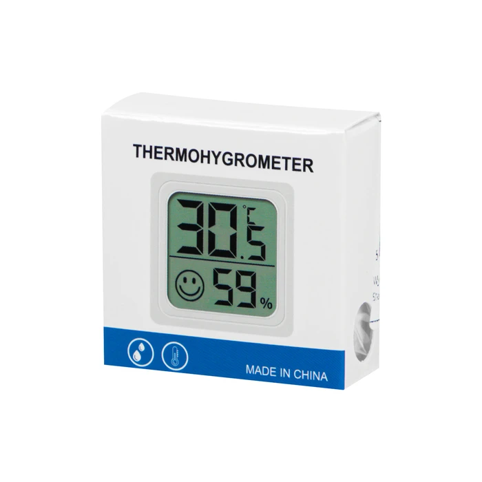 Blow Μίνι Θερμόμετρο Δωματίου LCD Λευκό (DM-50-336)