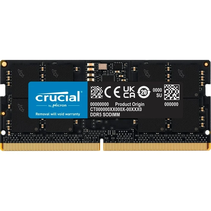 Μνήμη RAM Φορητού DDR5 16GB Crucial 5600 SODIMM CL46 (16Gbit)