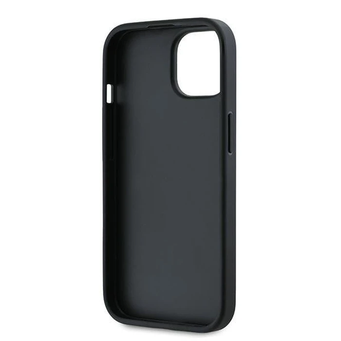 Karl Lagerfeld KLHCP15MPQDSMGK Apple iPhone 15 Plus / 14 Plus hardcase Diagonal Quilted Script black