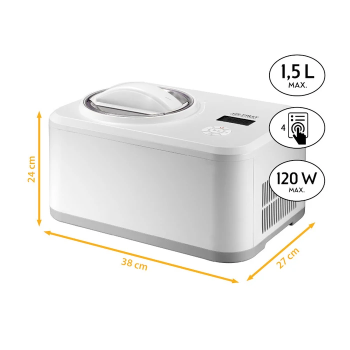 Γιαουρτομηχανή First Austria FA-5105-2 παγωτού με οθόνη 1,5L-120W