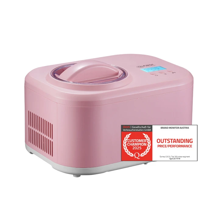 Γιαουρτομηχανή First Austria FA-5105-PI Ροζ παγωτού με οθόνη 1L-100W