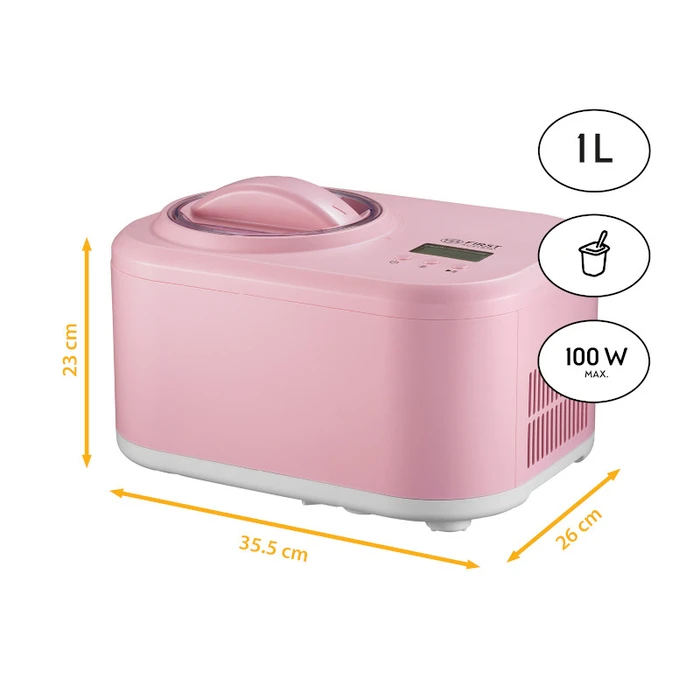 Γιαουρτομηχανή First Austria FA-5105-PI Ροζ παγωτού με οθόνη 1L-100W