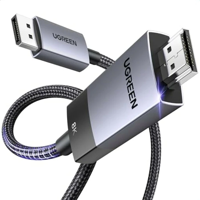 UGREEN DP115 DisplayPort / HDMI 8K60Hz cable, 2m black