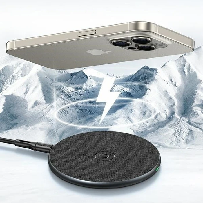 USAMS US-CD223 15W wireless charger black
