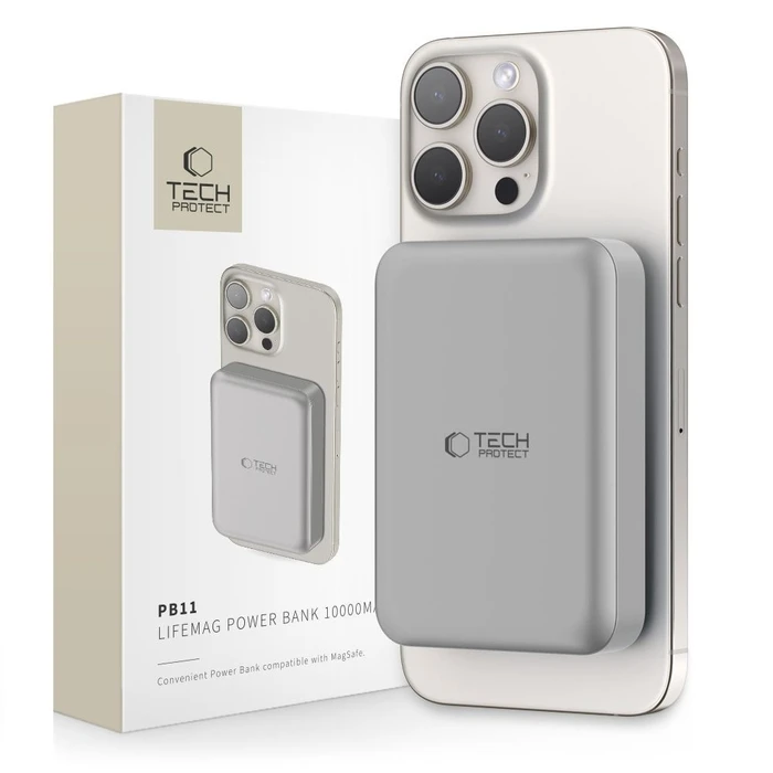 Tech-Protect PB11 LifeMag MagSafe powerbank 10000mah Titanium