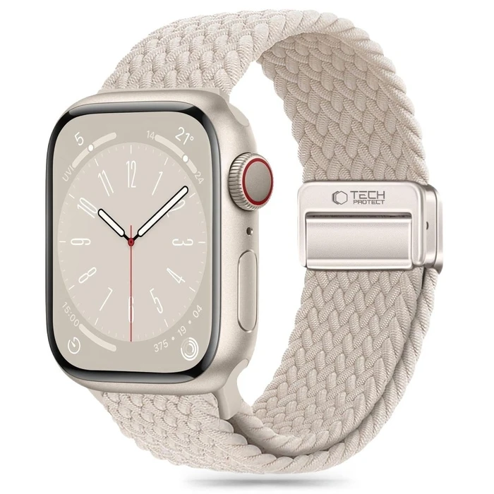 Belt Tech-Protect Nylonmag Apple Watch 4/5/6/7/8/9/SE/Ultra 1/2 42/44/45/49mm Starlight