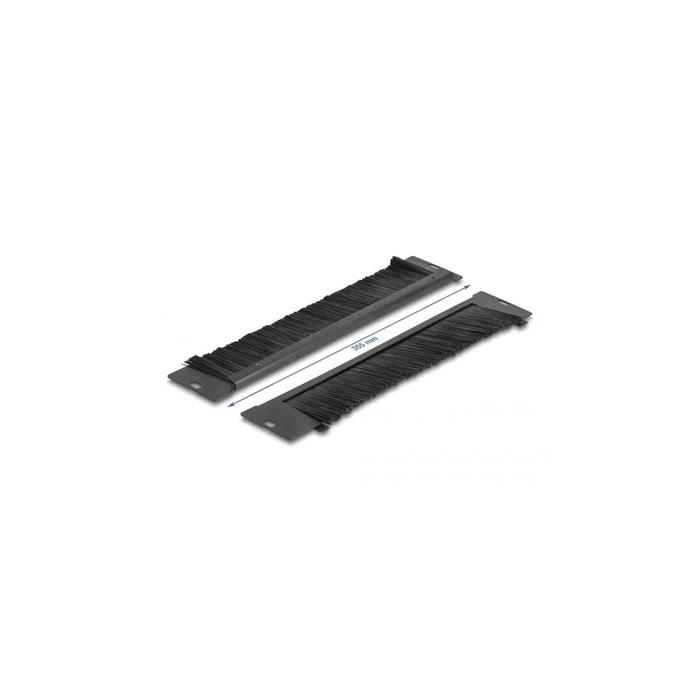 DeLock Βούρτσα προστασίας καλωδίων 350 x 55 mm μαύρη (66293)