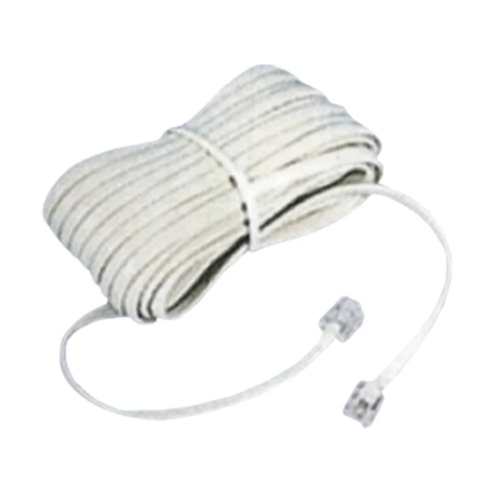 Telephone cable 6P4C (RJ11) 4 m White