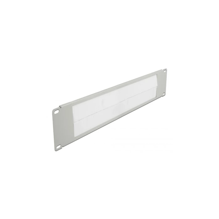 DELOCK 19" Καλωδιακή Διαχείριση Βούρτσας 2 HE Γκρι (MPN: 66536)