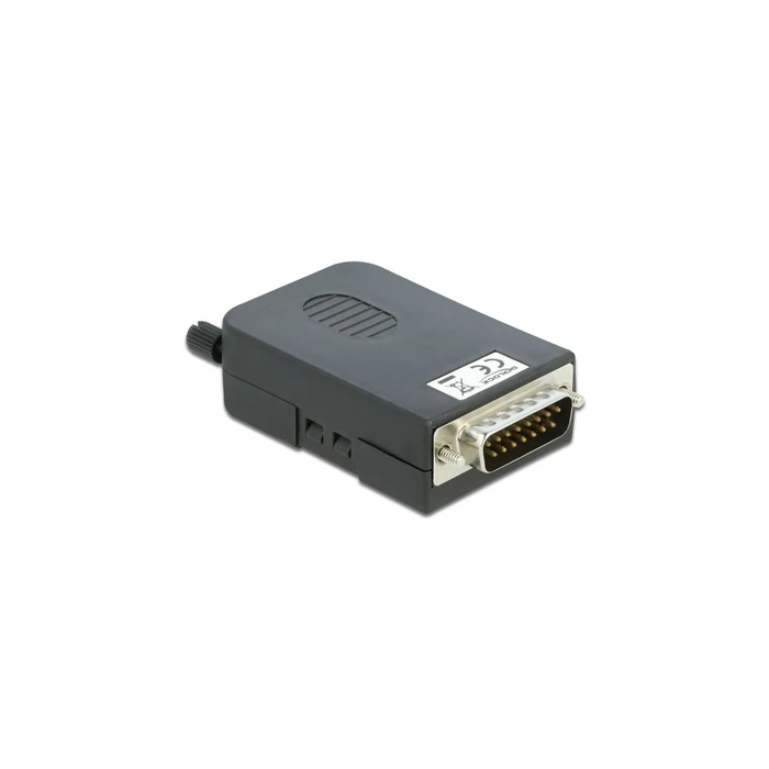 DELOCK D-Sub15 male to 16-pin Terminal Block Adapter with Enclosure (Item No. 66566)