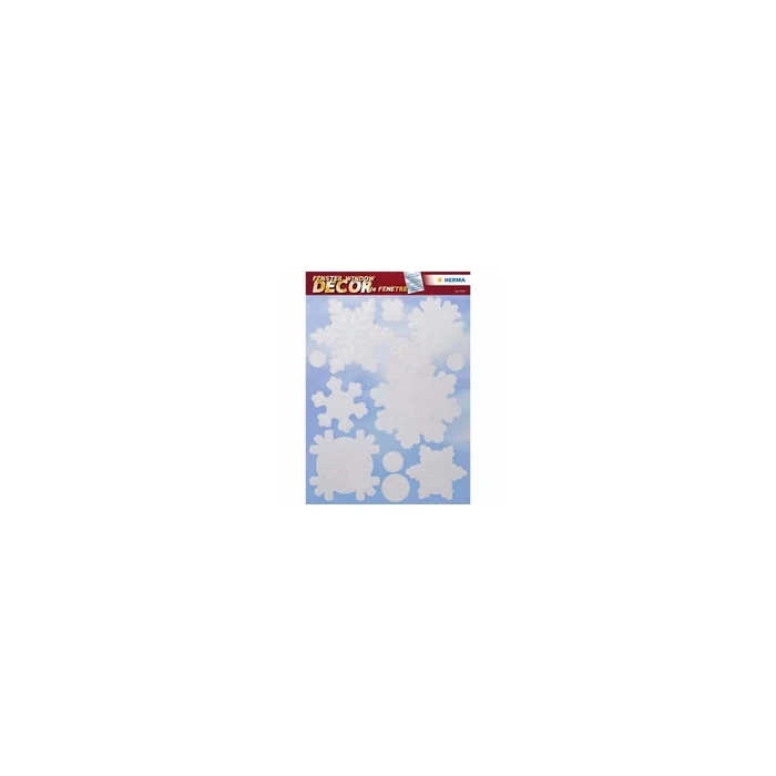 HERMA Fensterbild Schneeflocke A4 (15757) - 12 snowflake window stickers
