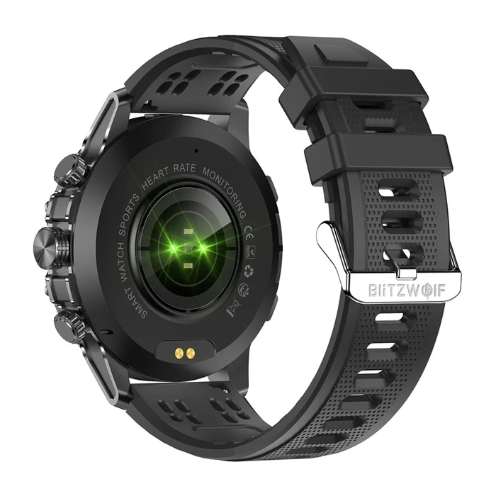 BlitzWolf BW-AT6 Plus 51mm Smartwatch με Παλμογράφο (Μαύρο)