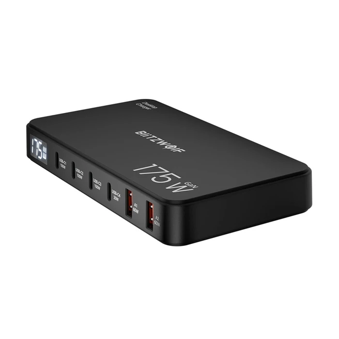 Σταθμός Φόρτισης 6-σε-1 Blitzwolf BW-S30 4×USB-C + 2×USB-A 175W