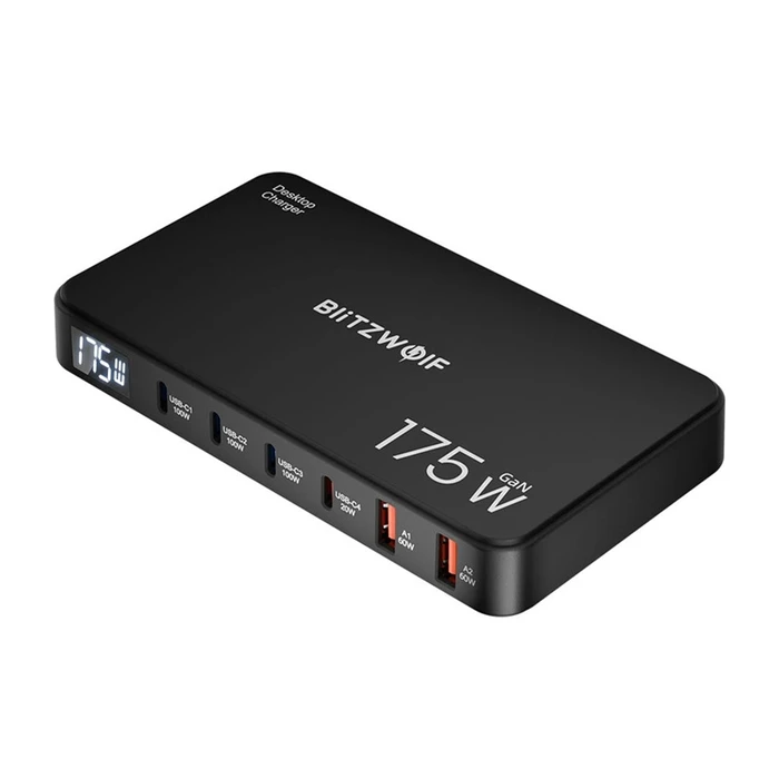 Σταθμός Φόρτισης 6-σε-1 Blitzwolf BW-S30 4×USB-C + 2×USB-A 175W