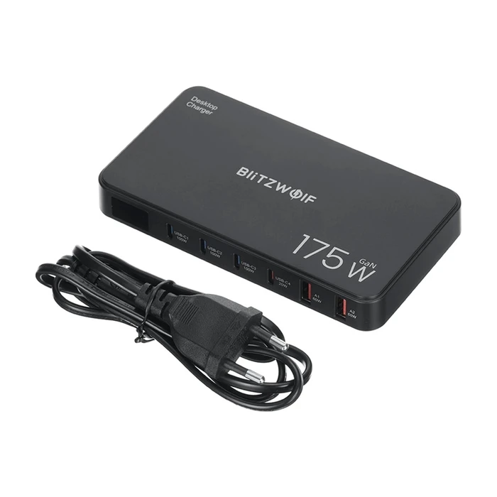 Σταθμός Φόρτισης 6-σε-1 Blitzwolf BW-S30 4×USB-C + 2×USB-A 175W