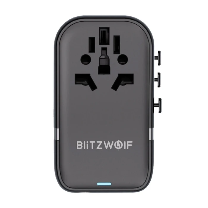 BlitzWolf BW-TA2 Αντάπτορας Πρίζας (Type G σε Type C) με θύρα USB