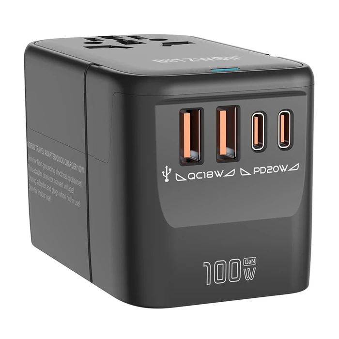 BlitzWolf BW-TA2 Αντάπτορας Πρίζας (Type G σε Type C) με θύρα USB