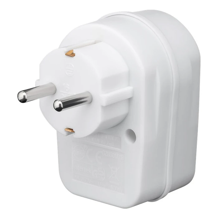 Aντάπτορας ρεύματος Goobay 51270, 1x schuko, 16A, λευκός