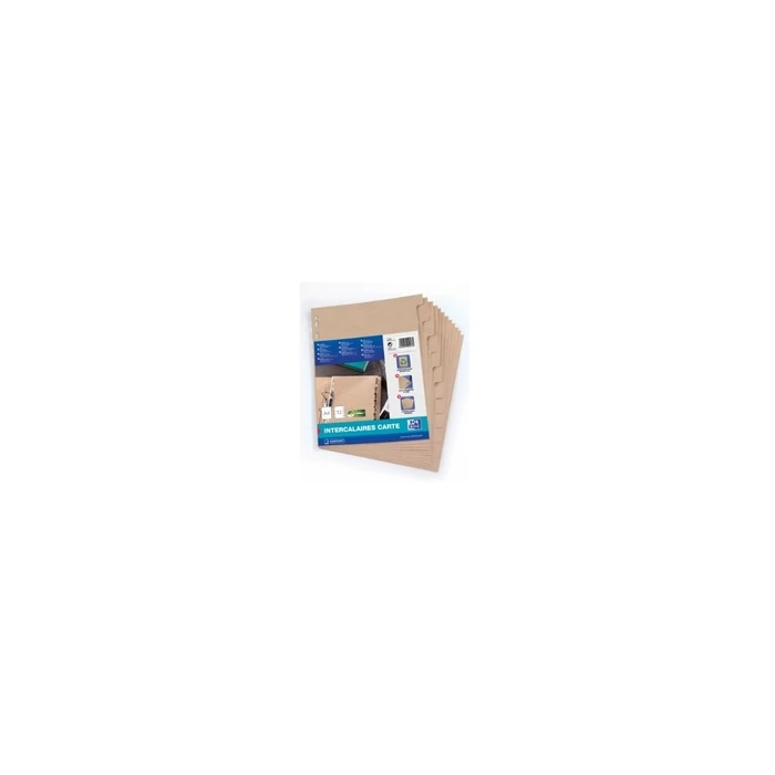 Oxford Touareg A4 Cardboard Dividers 280 g/m² 12-piece (blank)