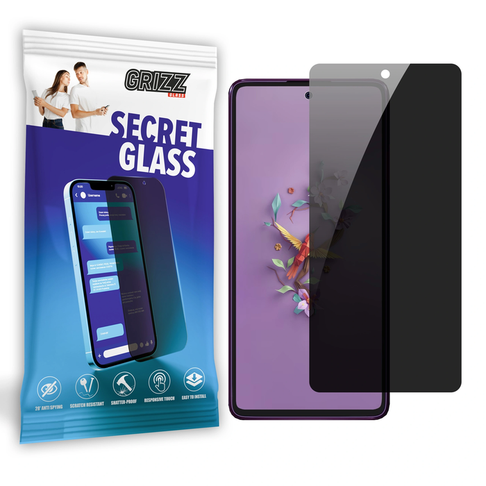 GrizzGlass Matte SecretGlass privacy glass for HMD Crest Max