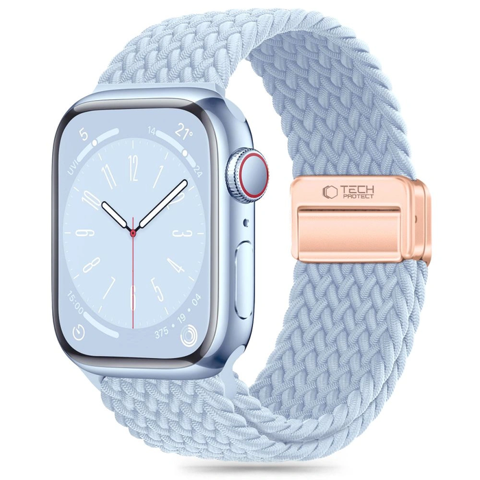 Tech-protect Nylonmag Strap Apple Watch 4/5/6/7/8/9/SE/10 38/40/41/42mm Baby Blue