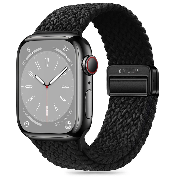 Tech-protect Nylonmag Strap Apple Watch 4/5/6/7/8/9/SE/10 38/40/41/42mm Black