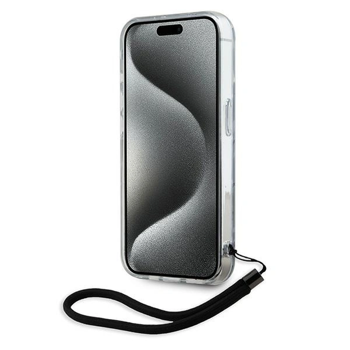 Case Karl Lagerfeld KLHCP15XHZBPKCCU Apple iPhone 15 Pro Max Zebra With Cord purple/purple