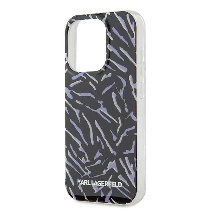Case Karl Lagerfeld KLHCP15XHZBPKCCU Apple iPhone 15 Pro Max Zebra With Cord purple/purple