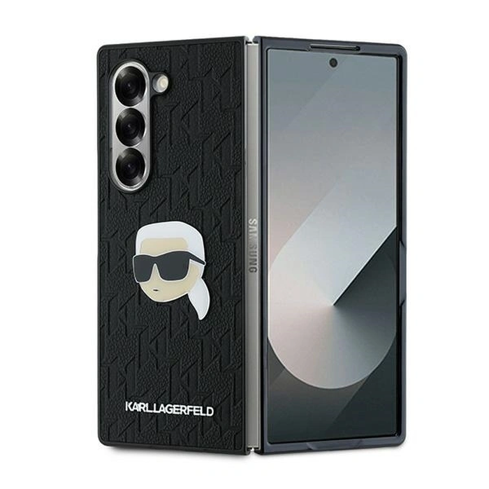 Case Karl Lagerfeld KLHCZFD6PGKSKIHK Samsung Galaxy Z Fold6 Saffiano Monogram Head Pin black/black