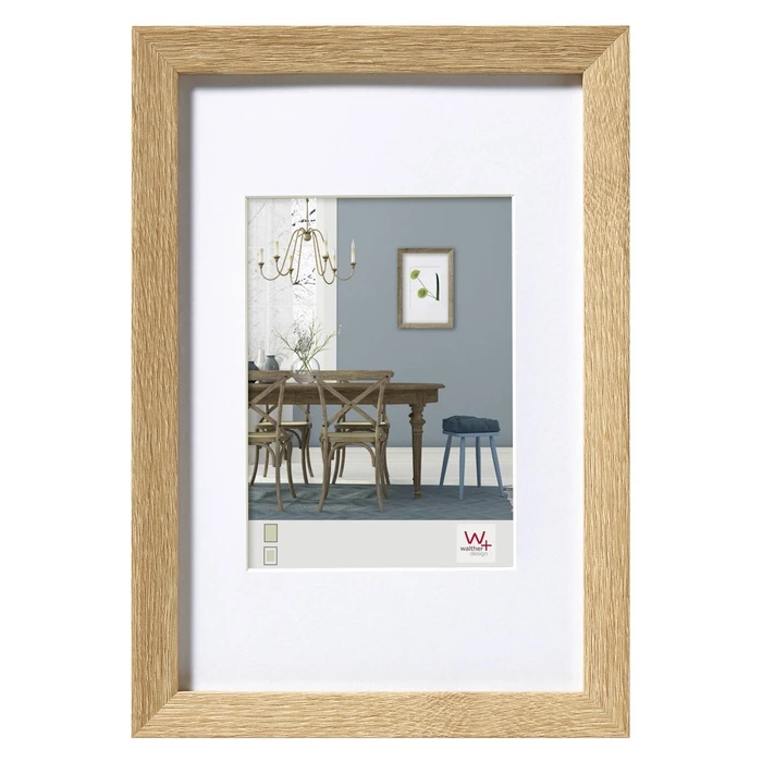 Walther Design EF040E Wooden Wall Frame with Beige Passepartout 30x40