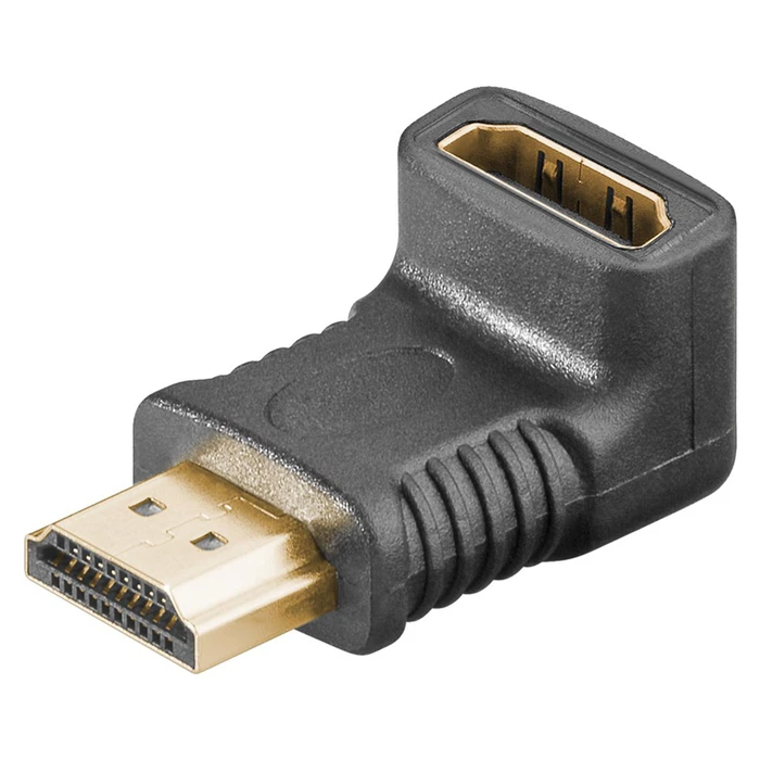 Αντάπτορας HDMI Goobay 51727, γωνιακός, 4K/60Hz, μαύρος