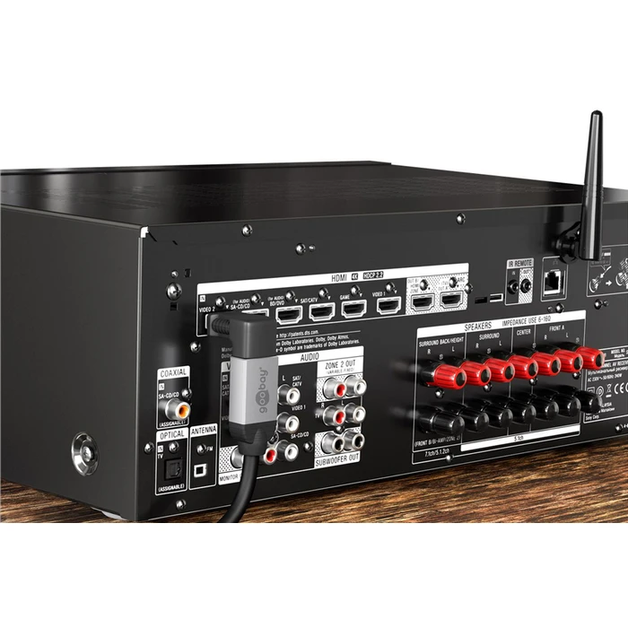 Αντάπτορας HDMI Goobay 51727, γωνιακός, 4K/60Hz, μαύρος