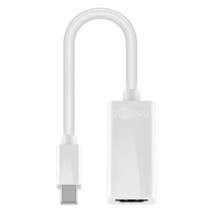 Αντάπτορας Mini DisplayPort Goobay σε HDMI θηλυκό 51729, 0.15m, λευκό