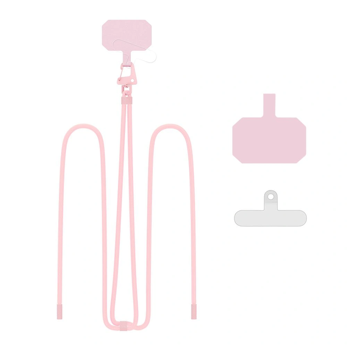Phone strap Tech-Protect C5s Rope Crossbody Strap Baby Pink