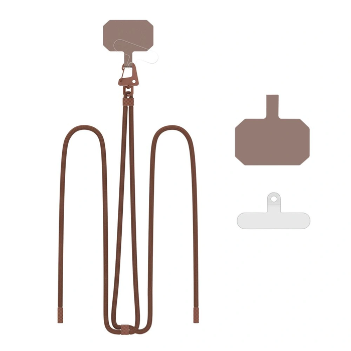 Phone leash Tech-Protect C5s Rope Crossbody Strap Chocolate Brown