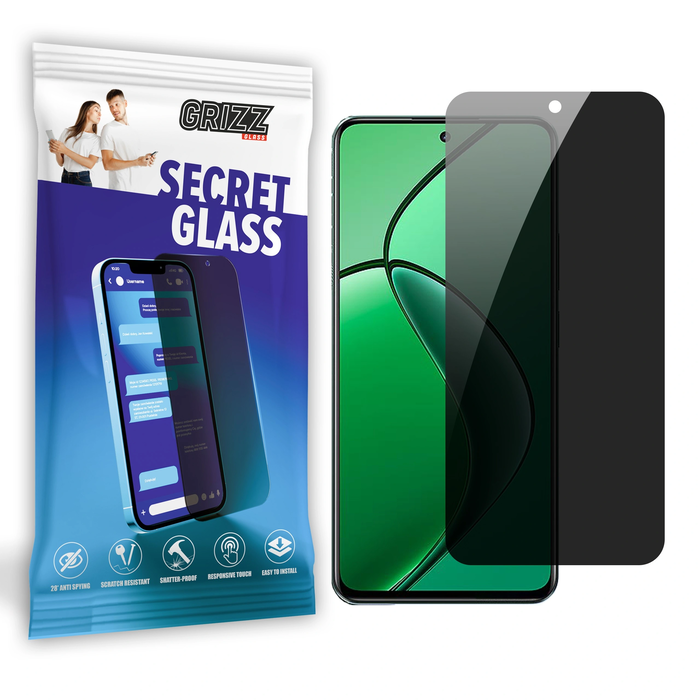 Privacy Glass GrizzGlass Matte SecretGlass for Realme 13 4G