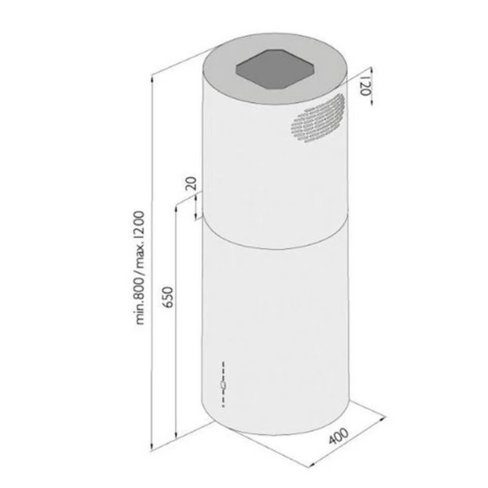 Απορροφητήρας Davoline Rovigo Plus BL
