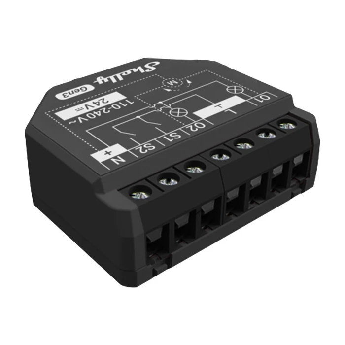 Shelly 2PM Gen3 X4 Smart Switch 2 Καναλιών Wi‑Fi, Bluetooth & RF 10A (4 τμχ)