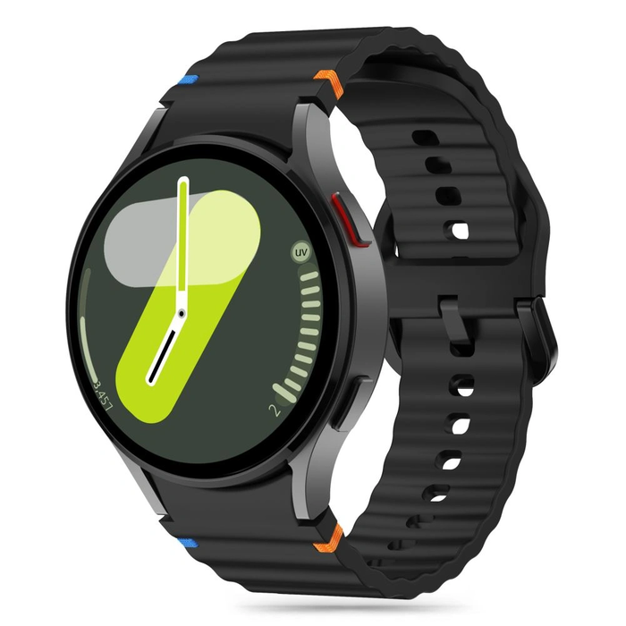 Tech-Protect Silicone Sport Band for Samsung Galaxy Watch 4/5/5 Pro/6/7/FE Black