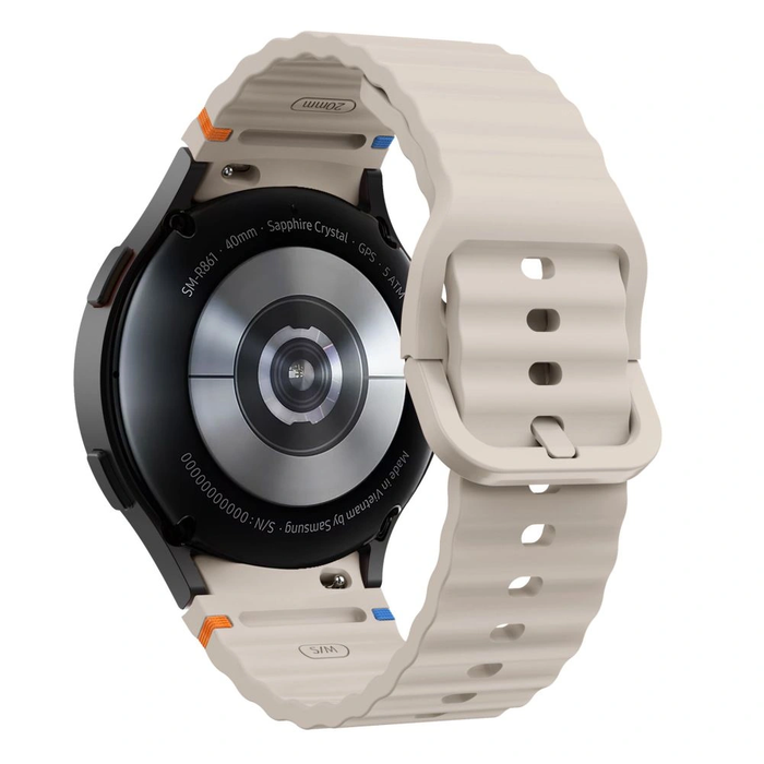 Tech-Protect Silicone Sport Samsung Galaxy Watch 4/5/5 Pro/6/7/FE Starlight strap